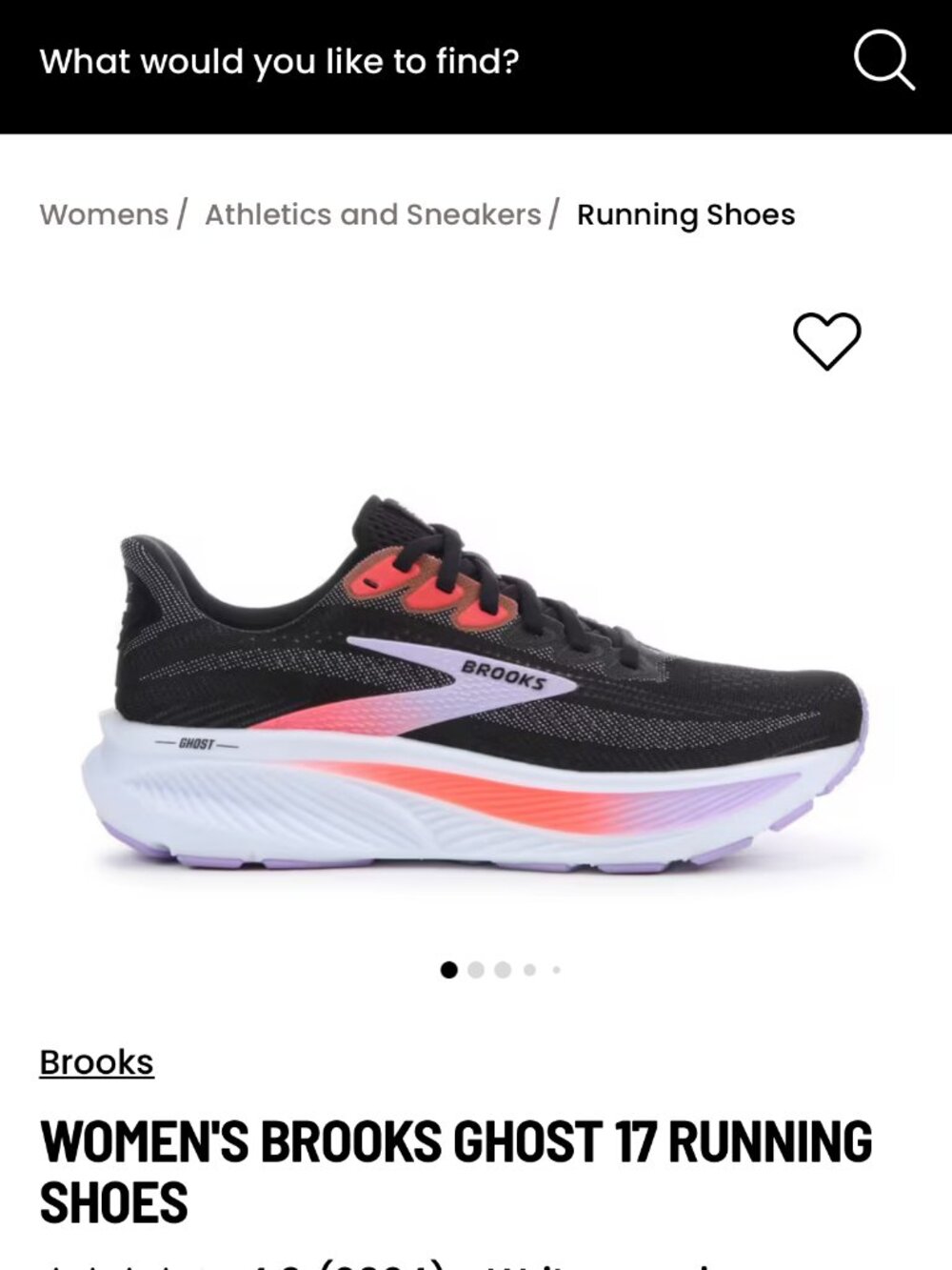 new BROOKS GHOST 17 running shoes womens 8